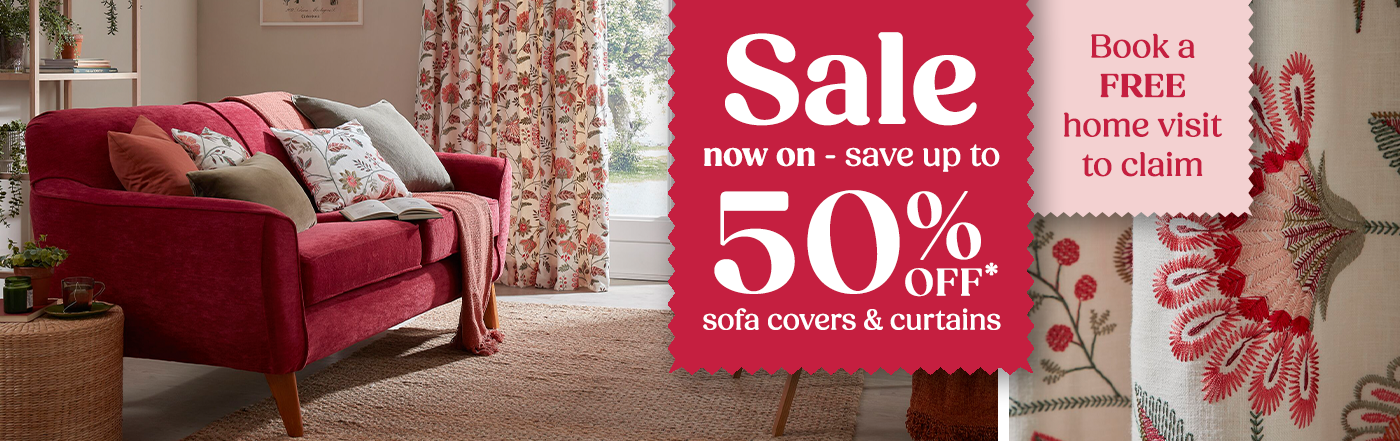 January Sale | Made-to-measure sofa covers and curtains now up to 50% off (T&Cs apply)